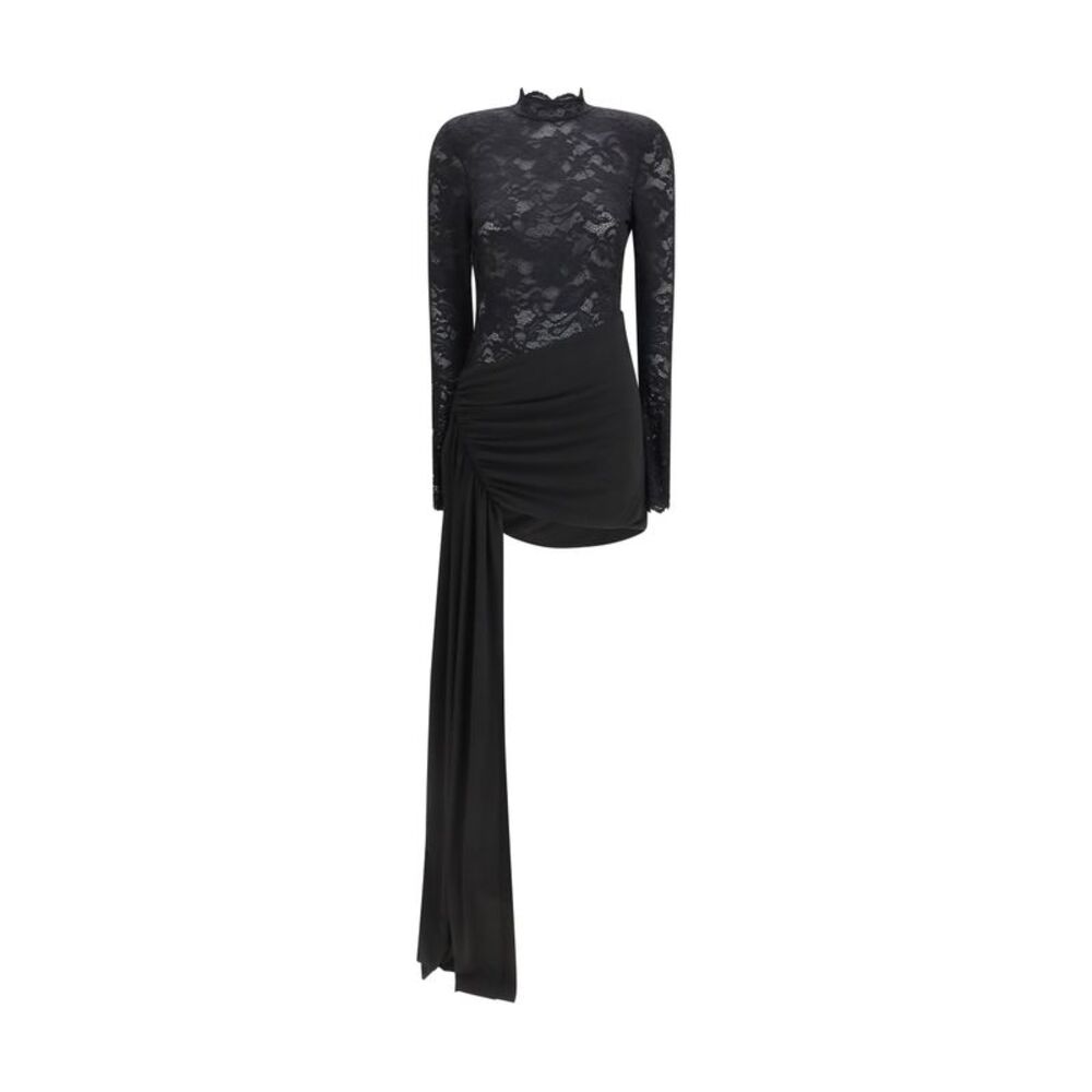 Nissa Women Low-Back Mini Lace Dress